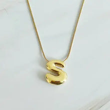 Load image into Gallery viewer, Bubble Initial Necklace | Gold