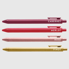 Load image into Gallery viewer, Wine Lovers Jotter Pen Set