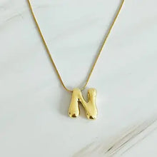 Load image into Gallery viewer, Bubble Initial Necklace | Gold