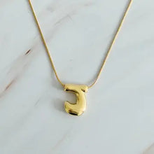 Load image into Gallery viewer, Bubble Initial Necklace | Gold