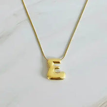 Load image into Gallery viewer, Bubble Initial Necklace | Gold