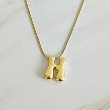 Load image into Gallery viewer, Bubble Initial Necklace | Gold