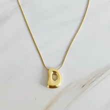 Load image into Gallery viewer, Bubble Initial Necklace | Gold