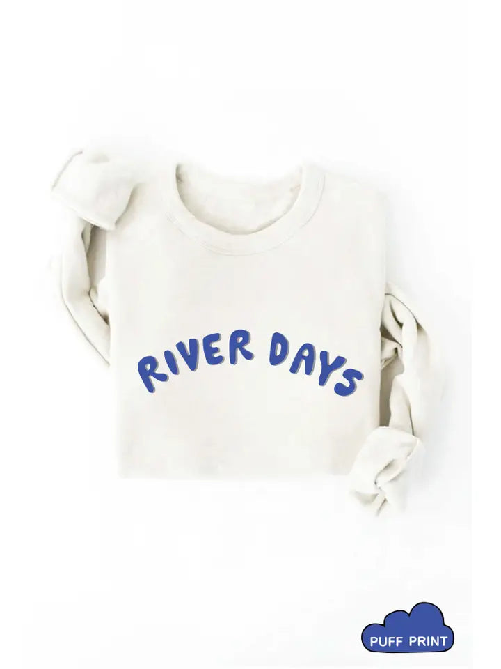 River Days Crew Neck | Vintage White