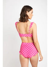 Load image into Gallery viewer, Balconette High Wasited Two Piece Suit| Magenta