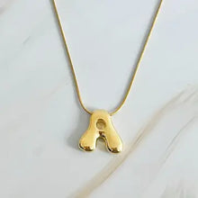 Load image into Gallery viewer, Bubble Initial Necklace | Gold