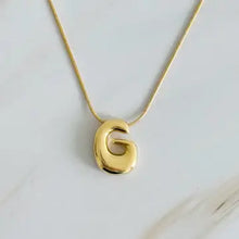 Load image into Gallery viewer, Bubble Initial Necklace | Gold