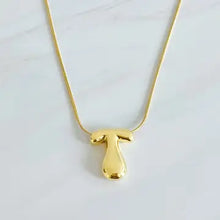 Load image into Gallery viewer, Bubble Initial Necklace | Gold