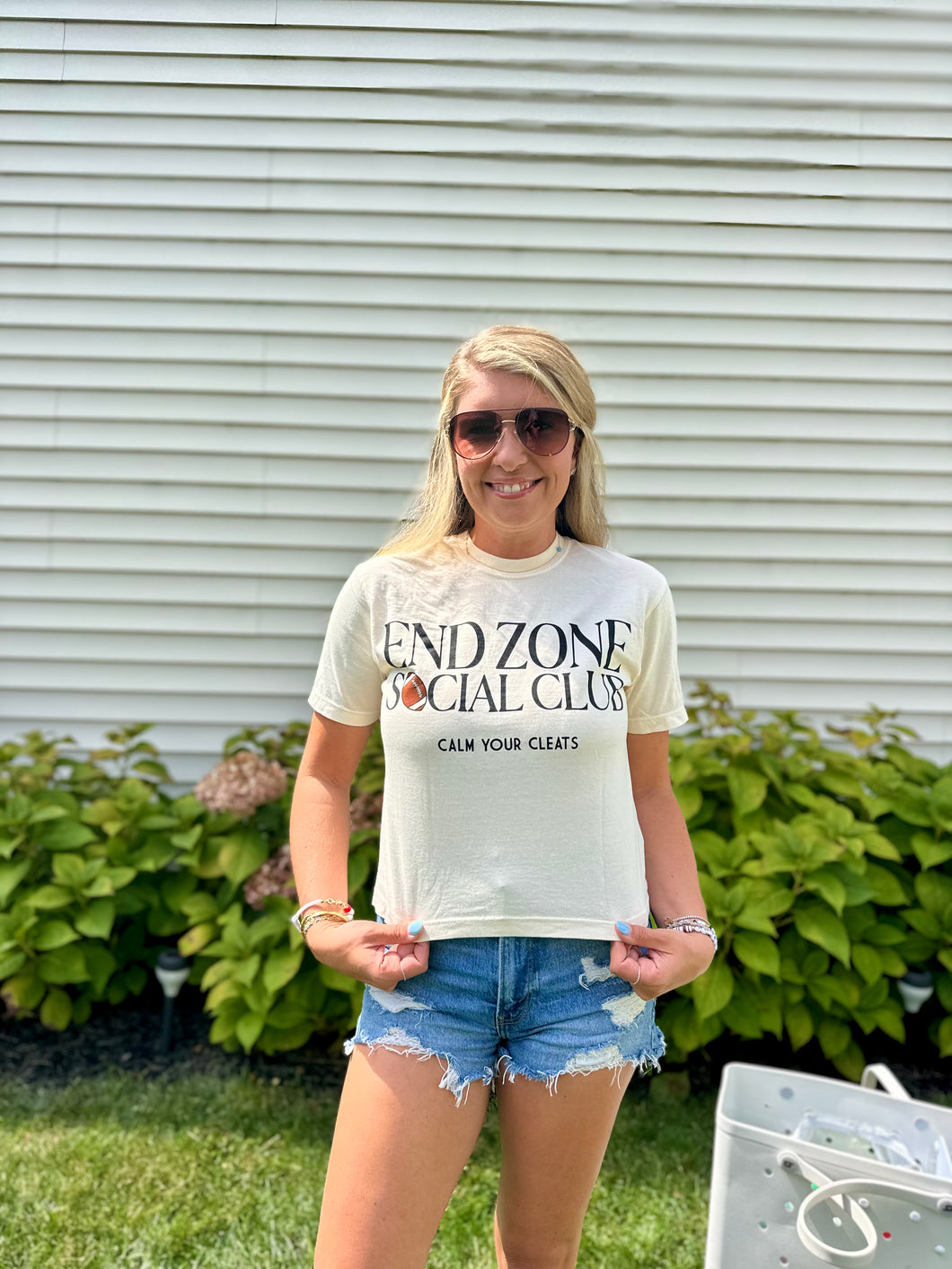 Endzone Social Club Crop Tee