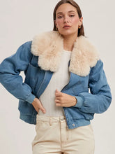 Load image into Gallery viewer, Faux Fur Detachable Jacket

