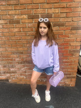 Load image into Gallery viewer, Zuri Crew Neck Everyday Sweatshirt | Lavendar
