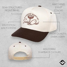 Load image into Gallery viewer, Espresso Martini Social Club Snapback Hat
