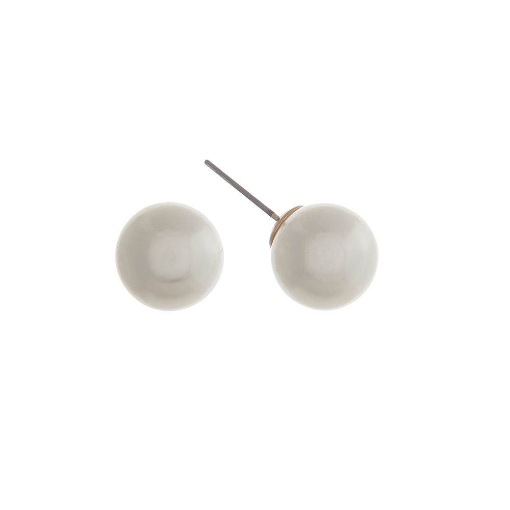 Ivory Pearl Stud Earrings
