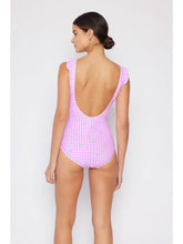 Load image into Gallery viewer, Daisy vneck Ruffle Wrap Bathing Suit

