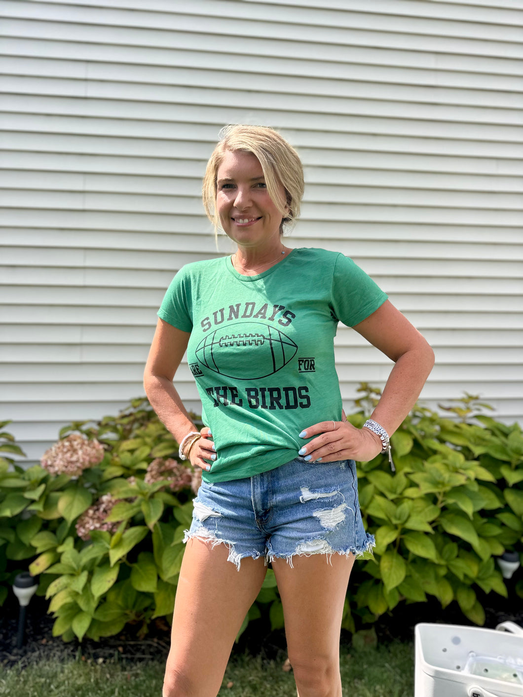 Sunday's are for the Birds Tshirt | Green