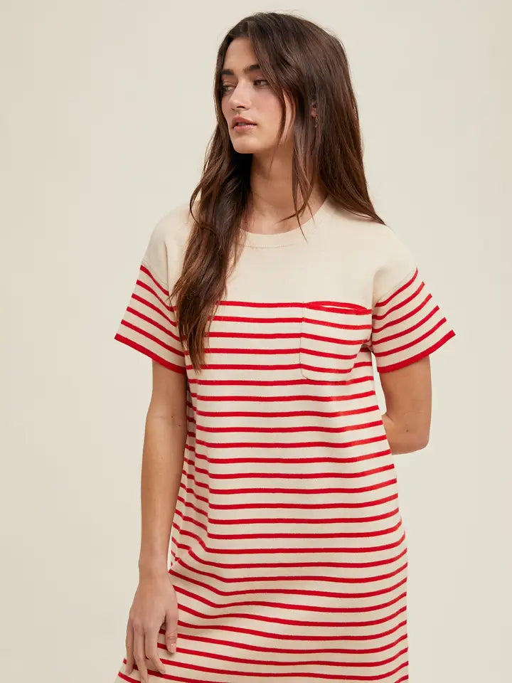 Striped Sweater Mini Dress