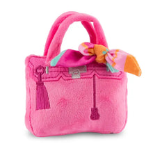Load image into Gallery viewer, Barkin Bag - Pink w/ Scarf Squeaker Dog Toy
