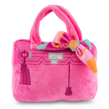 Load image into Gallery viewer, Barkin Bag - Pink w/ Scarf Squeaker Dog Toy
