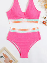 Load image into Gallery viewer, Guillie Solid Color Two Piece Swimsuit | Pink
