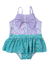 Load image into Gallery viewer, Magical Mermaid Big Bow Skirted One piece
