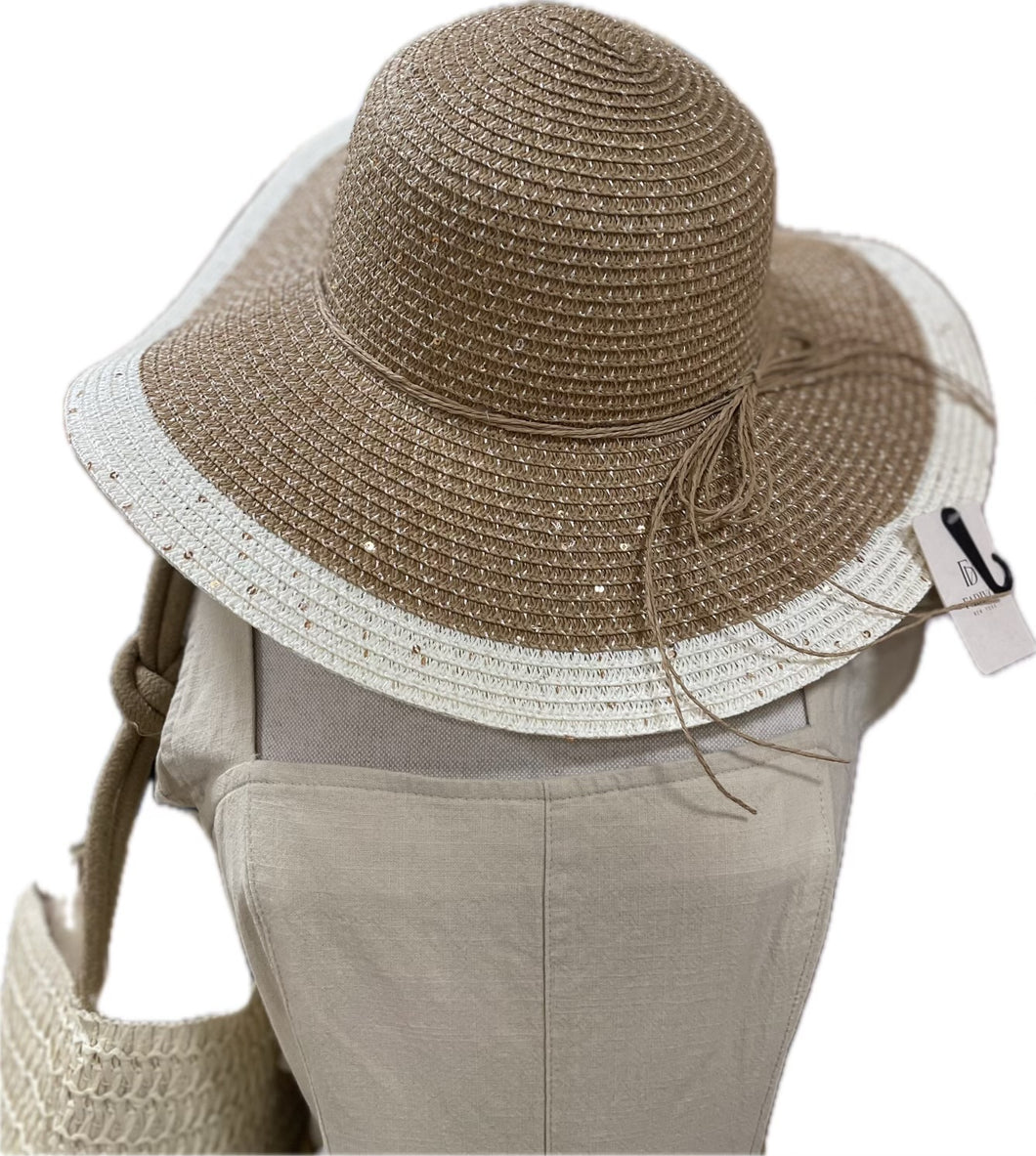 Two Tone Floppy Hat