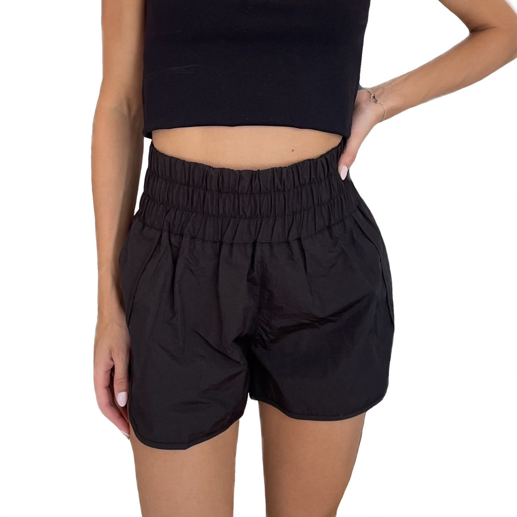 Nylon Athletic Shorts | Black