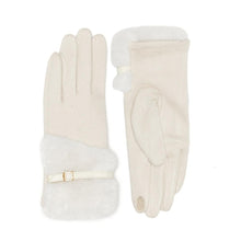 Load image into Gallery viewer, Faux Fur &amp; Suede Gloves
