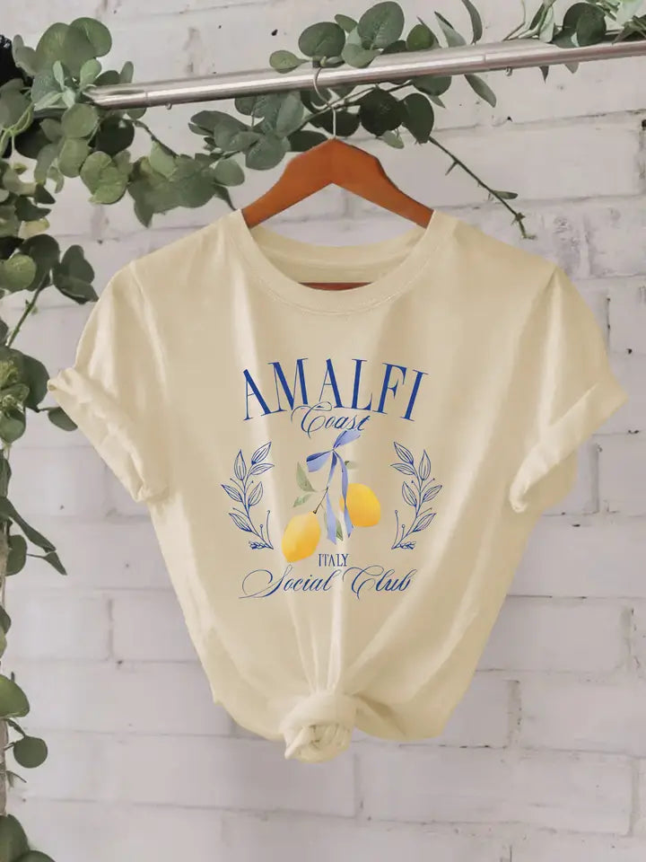 Lemon Graphic Crew Neck Tshirt