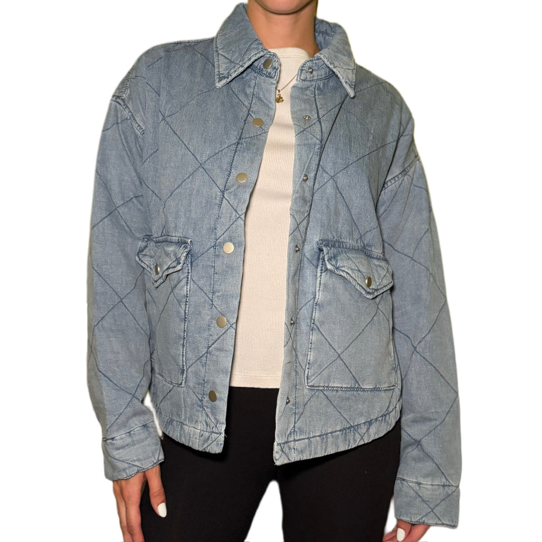 Quilted Jacket | Denim