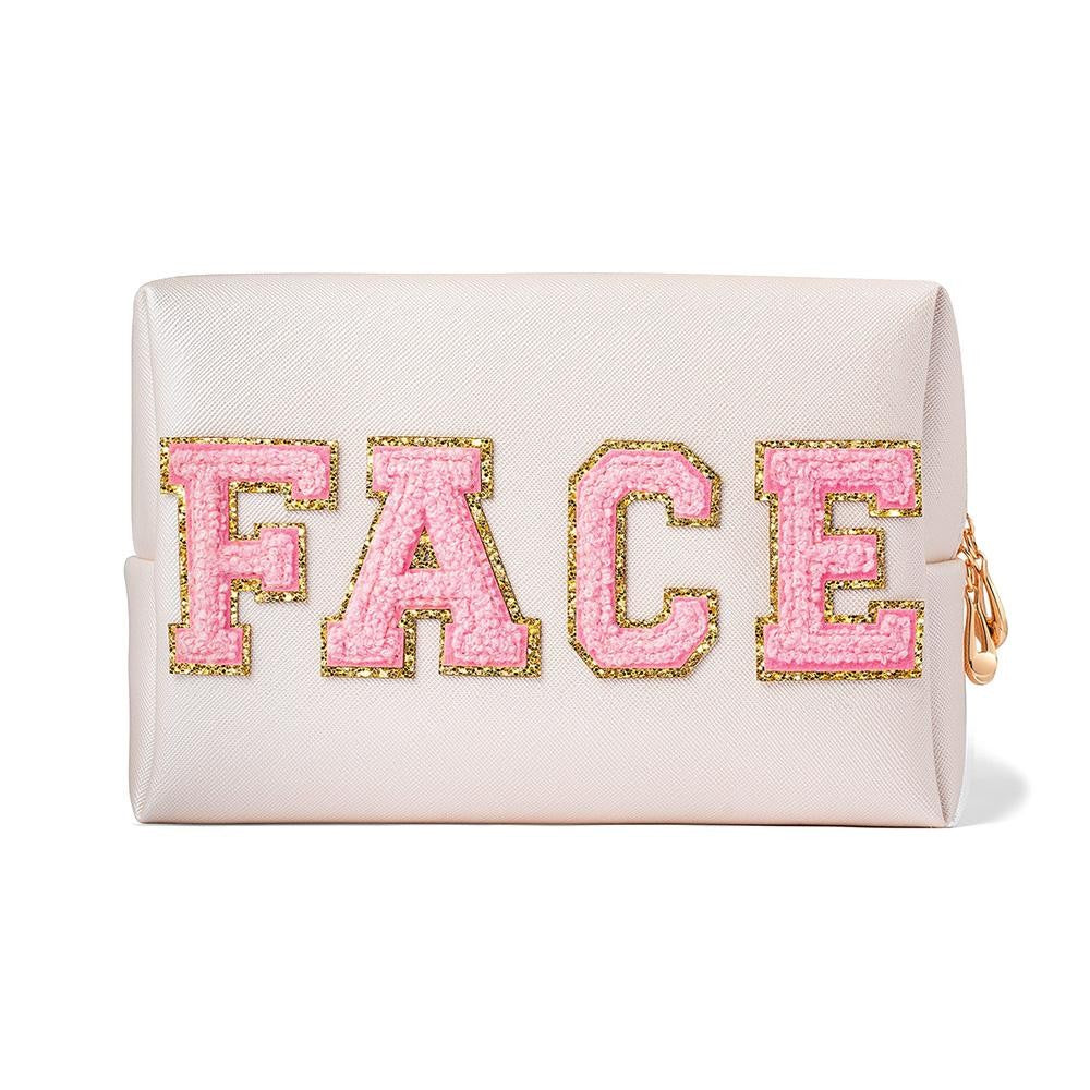 FACE Chenille Patch Pouch