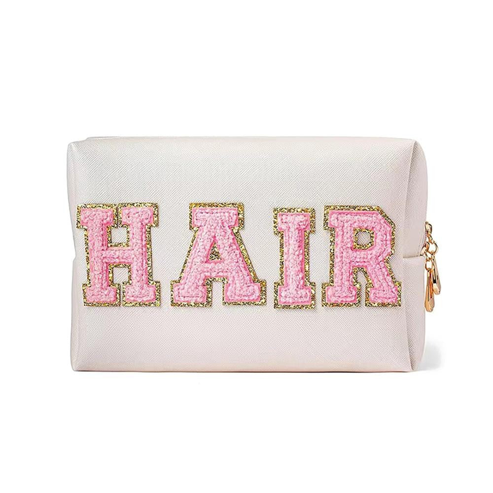 HAIR Chenille Patch Pouch