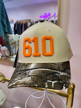Load image into Gallery viewer, The 610 Baseball Hat | Camo &amp; Orange

