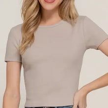 Load image into Gallery viewer, Cotton Jersey Baby Rib Tee

