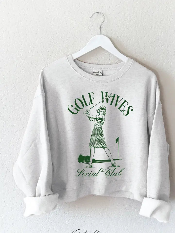 Golf Wives Social Club Mid Sweatshirt | Heather Grey