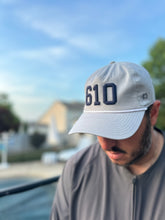 Load image into Gallery viewer, 610 Two Tone Vintage Hat | Gray &amp; Navy
