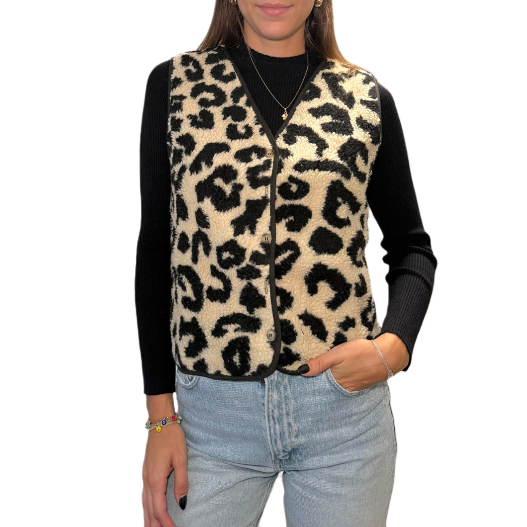 Leopard Print Vest