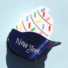Load image into Gallery viewer, Yankees Ice Cream Helmet Hair Claw Clip
