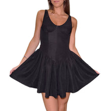 Load image into Gallery viewer, Knit Corset Waist Mini Dress | Black
