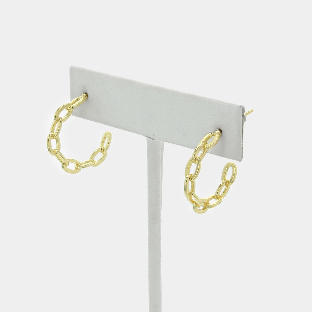 Small Chain Hoops