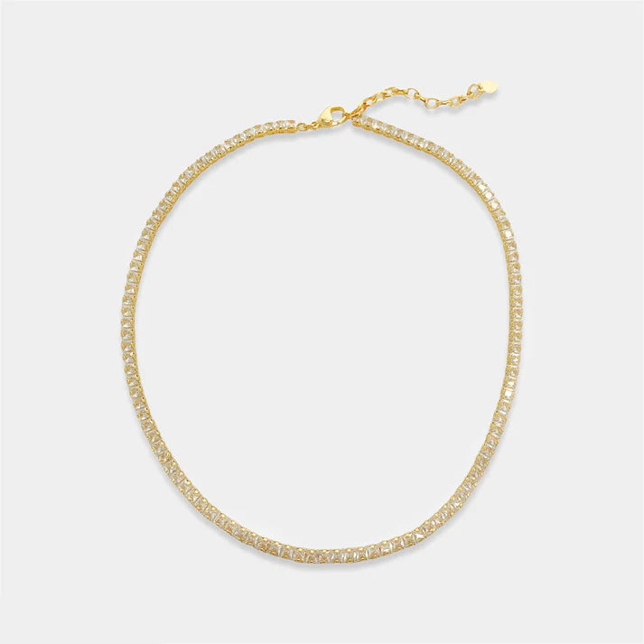 Princess Cut Cubic Zurconia Necklace