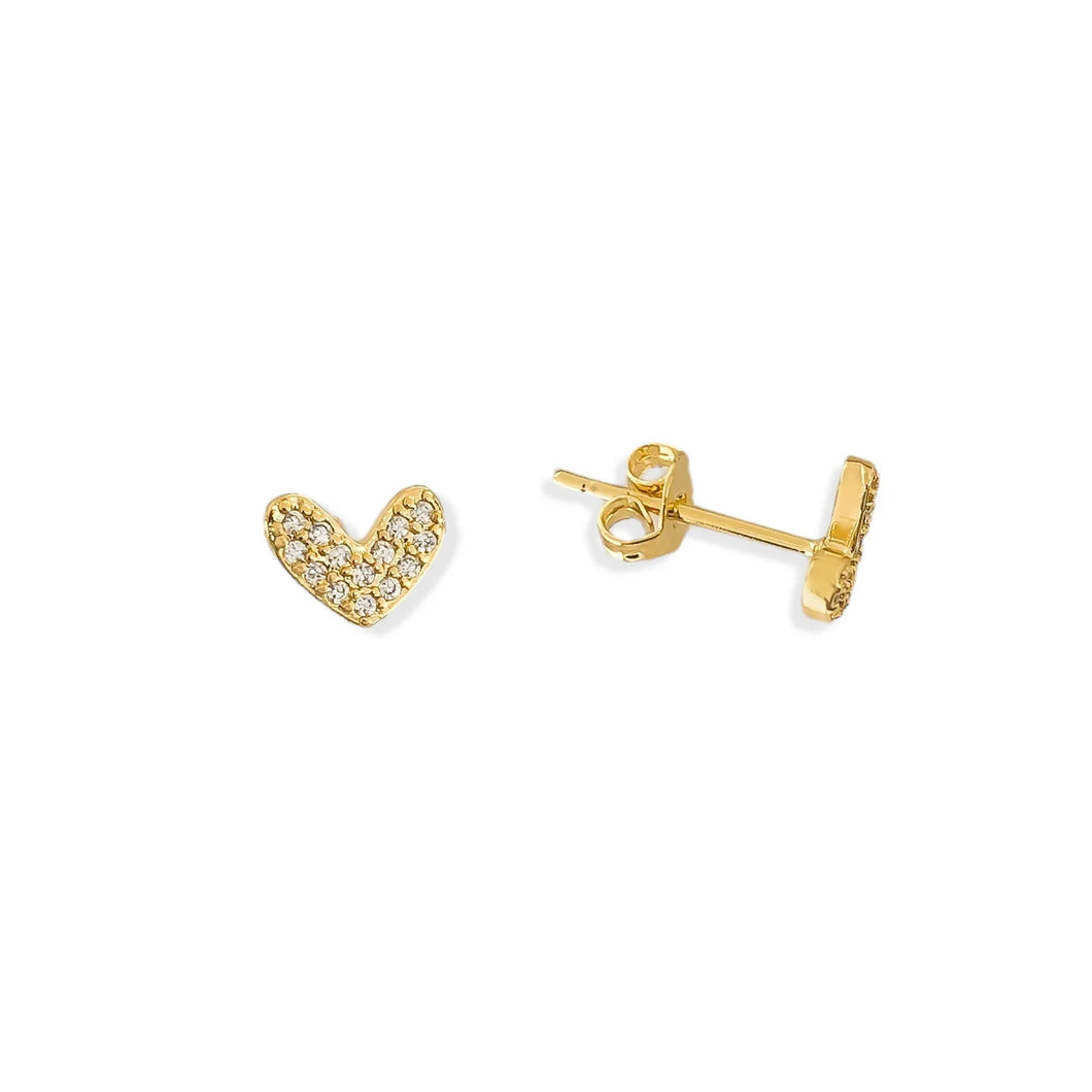 Heart Stud Earrings Two colors