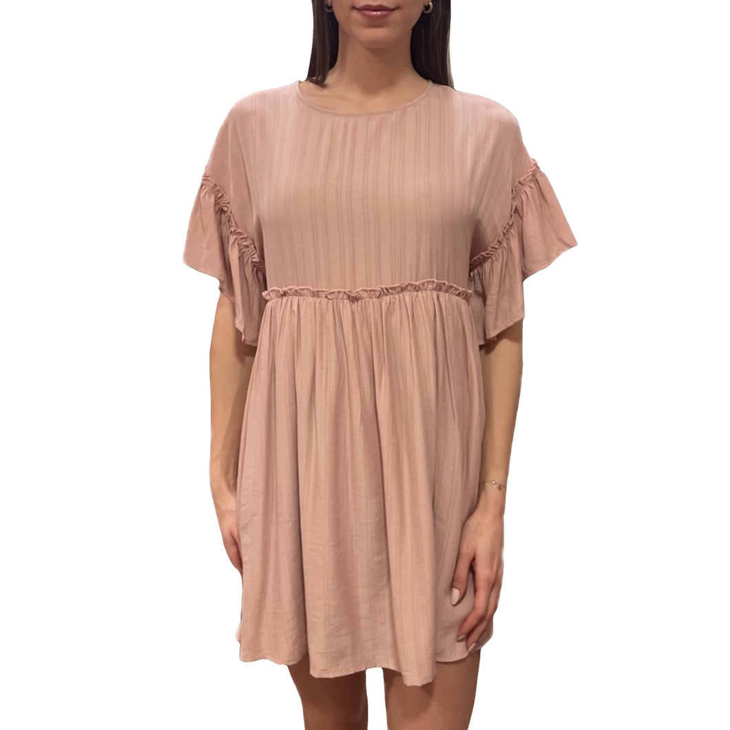 Britney Oversized Baby Doll Dress | Pink