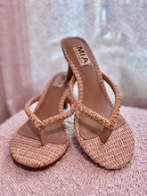 Load image into Gallery viewer, Zilvia Beaded Thong Heeled Sandal
