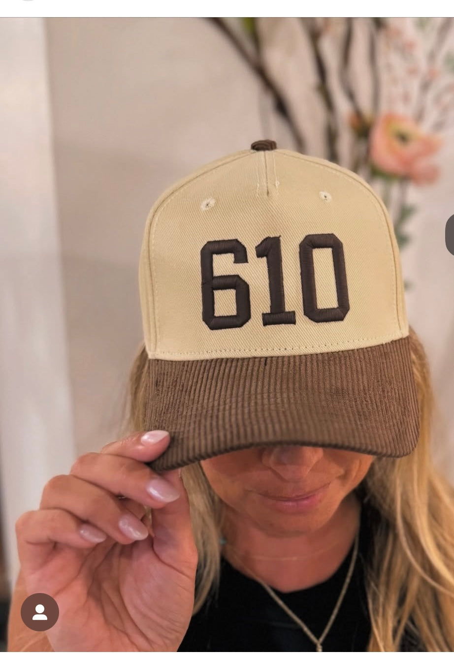 610 Hat | Corduroy Brown & Cream