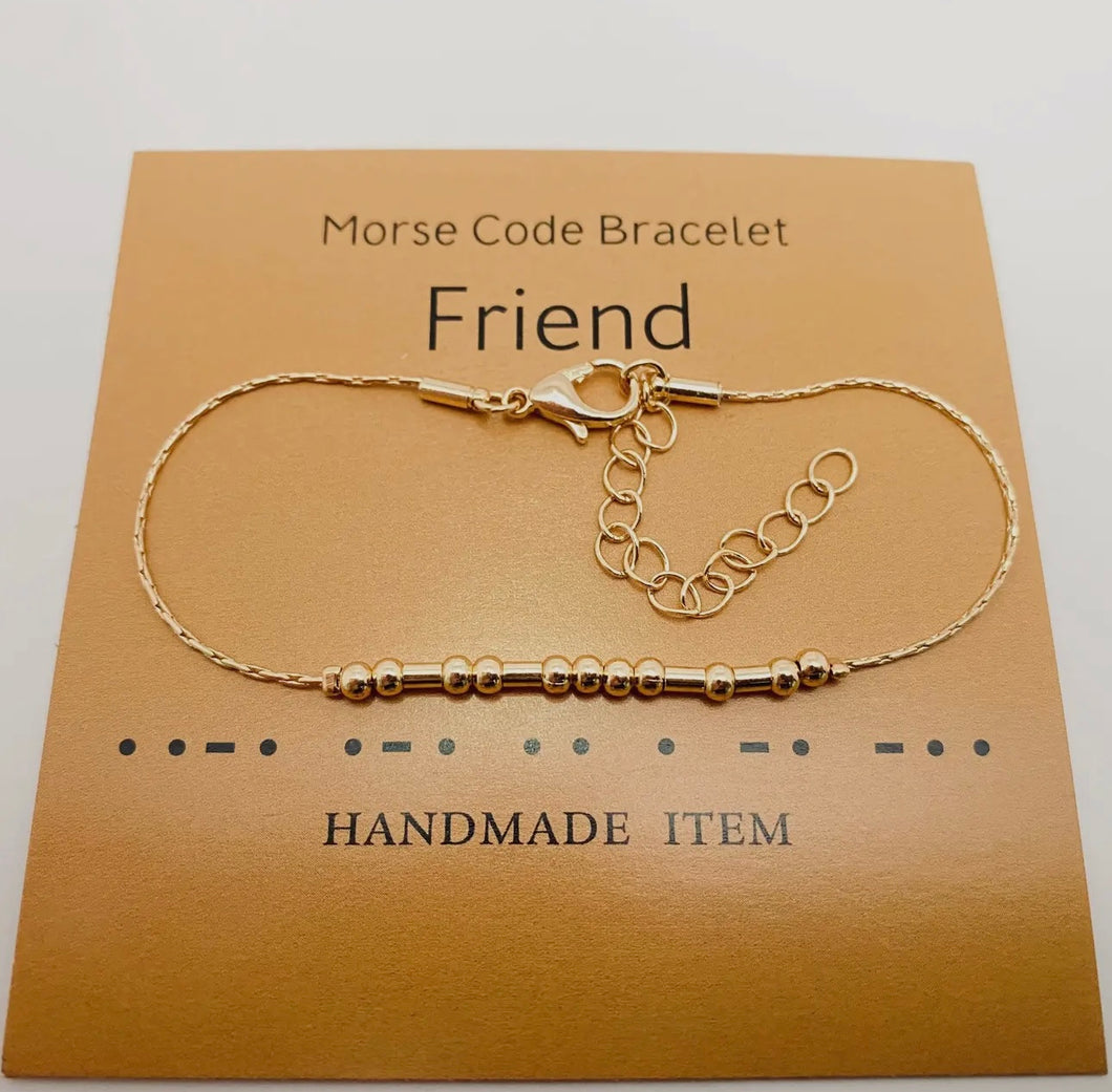 Morse Code Bracelet | Friend