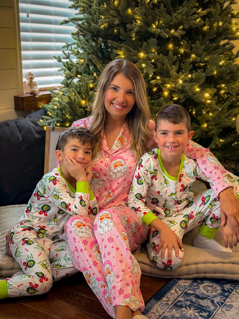 Santa Claus Pink PJ's