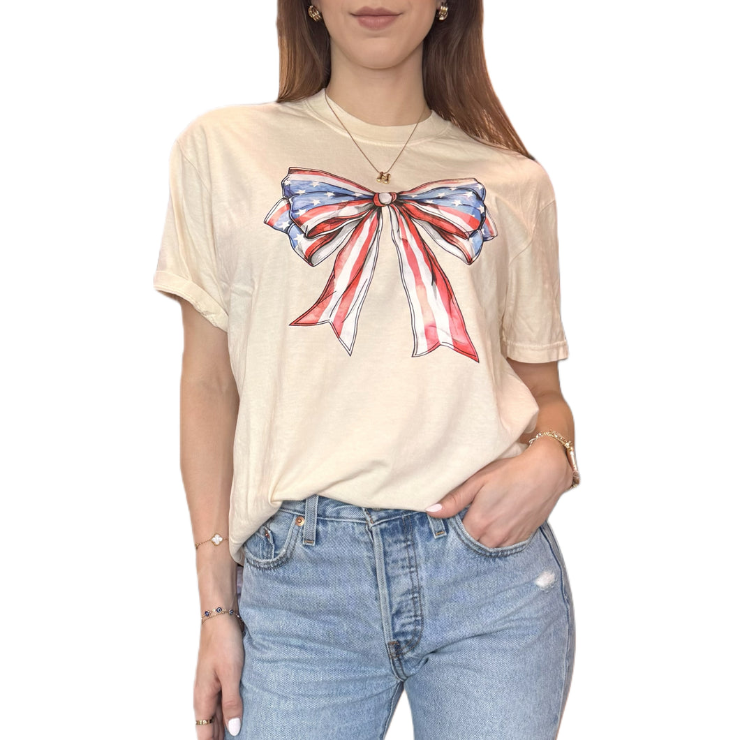 American Girl Bow Graphic Tee