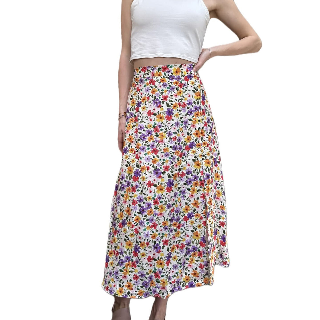 Floral Midi Skirt