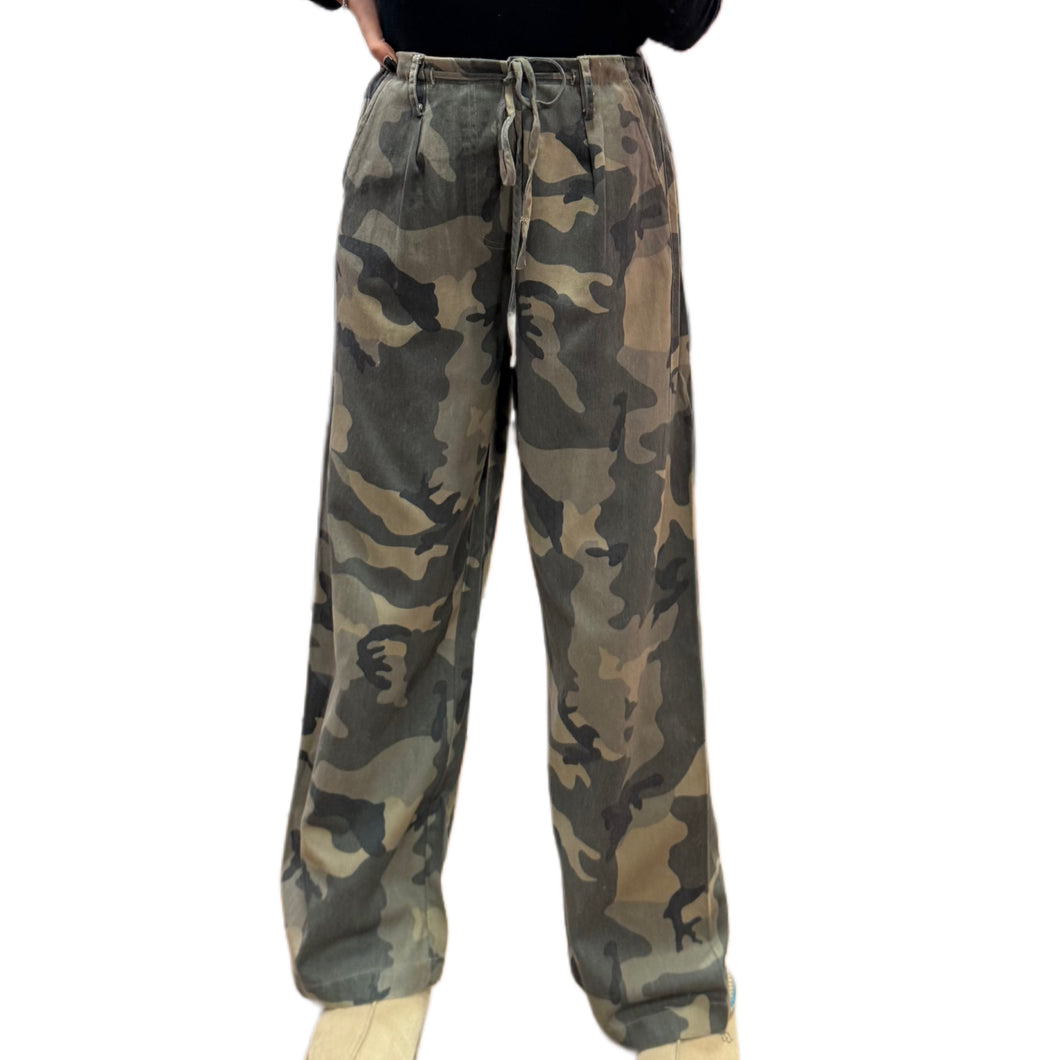 Camo Pants with Drawstring
