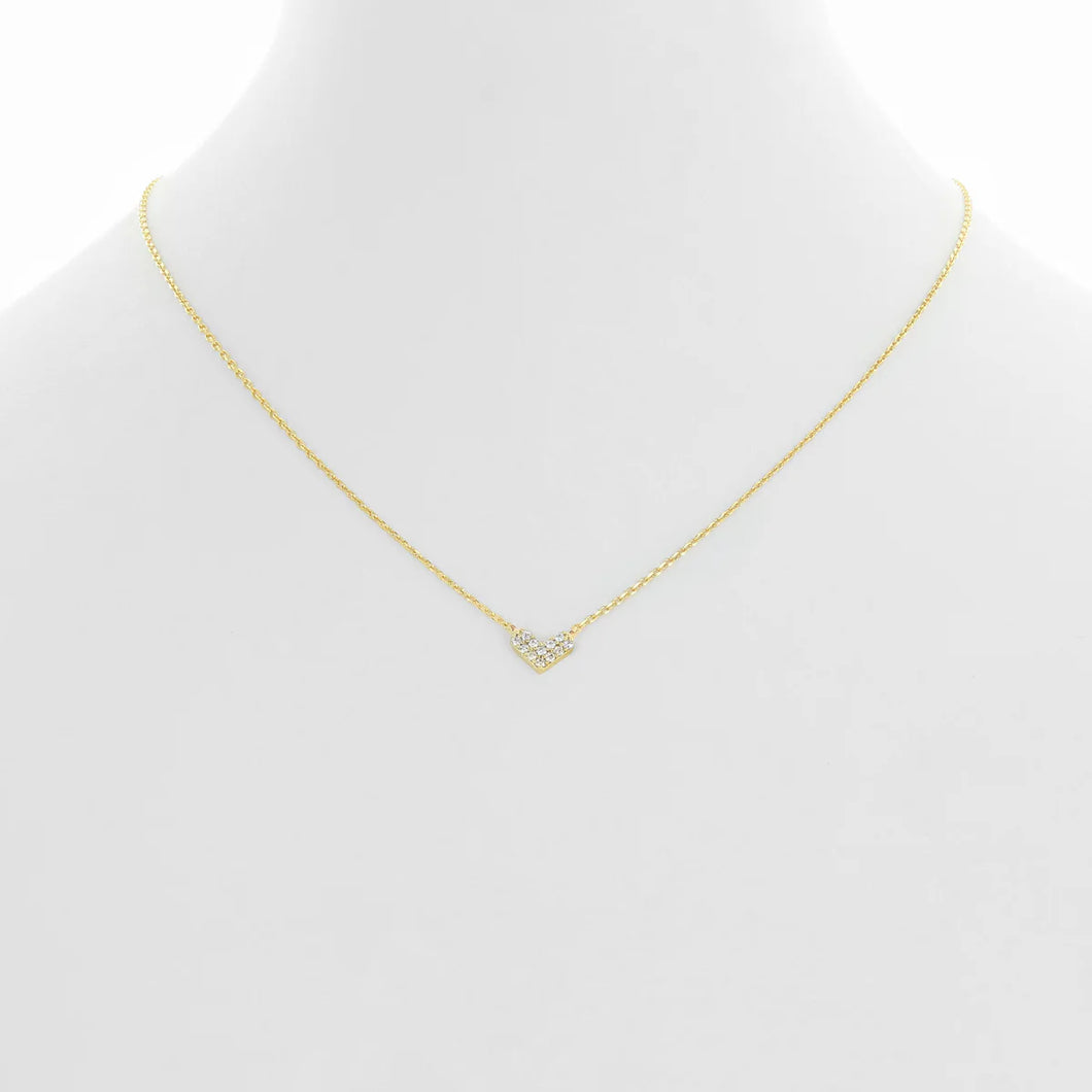 Heart Necklace | Gold